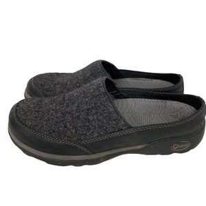 Chaco Sloan outdoor slip on shoes wool mules black women 6.5
